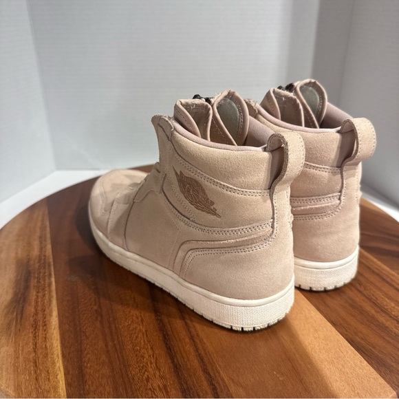 Women's Air Jordan 1 High Zip 'Particle Beige & Metallic Red Bronze Size 8.5 - Picture 5 of 9